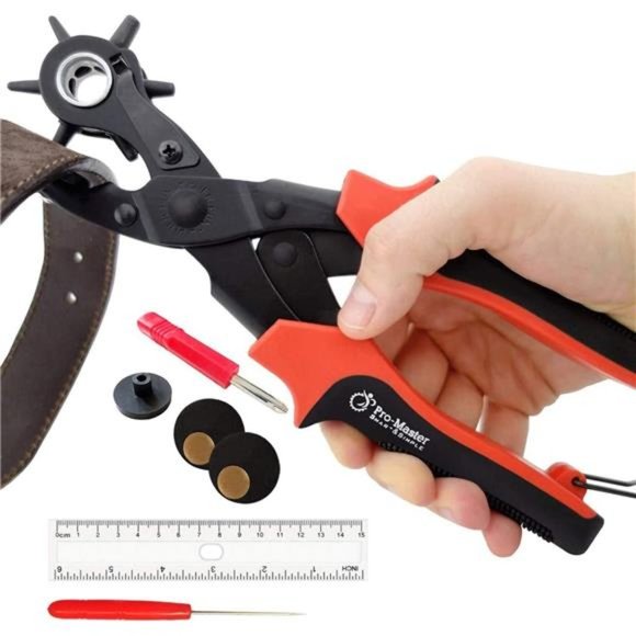 Professional Leather Hole Puncher – Leather Punch Tool for Belts, Watch Bands - Picture 1 of 6